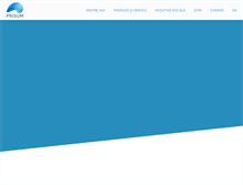 Tablet Screenshot of prisum.ro